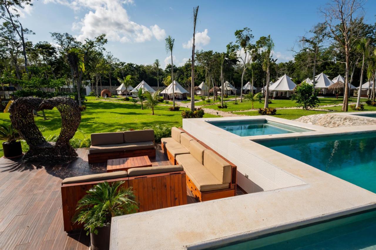 Xakluum Eco Glampings Hotel ปัวร์โตโมเรลอส ภายนอก รูปภาพ